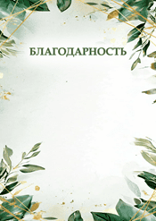Благодарность за участие в конкурсе шаблон №210