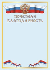 Почетная благодарность №7