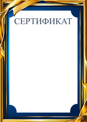 Сертификат для лучшего сотрудника шаблон №204