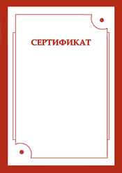 Сертификат лучший шаблон №211