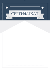Сертификат торжественный шаблон №218